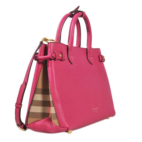 burberry medium banner tote pink|Burberry medium banner bag.